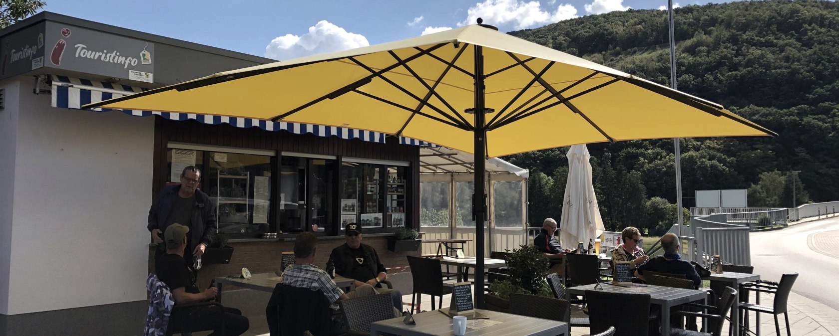 Infopunkt am Kiosk Obermaubach, © Rureifel-Tourismus e.V. Infopunkt am Kiosk Obermaubach, © Rureifel-Tourismus e.V.