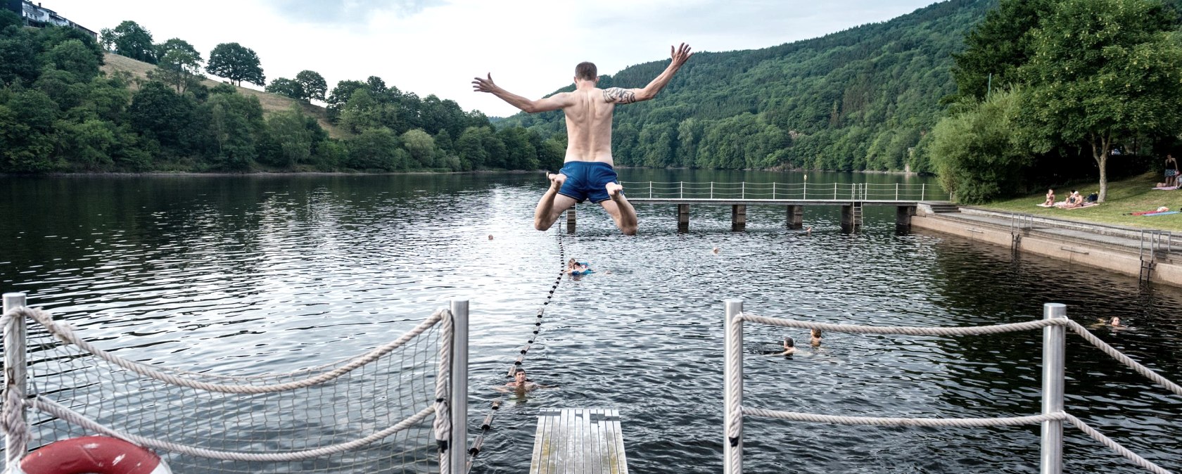 Natural adventure pool in Einruhr, © Eifel Tourismus GmbH, D. Ketz Natural adventure pool in Einruhr, © Eifel Tourismus GmbH, D. Ketz