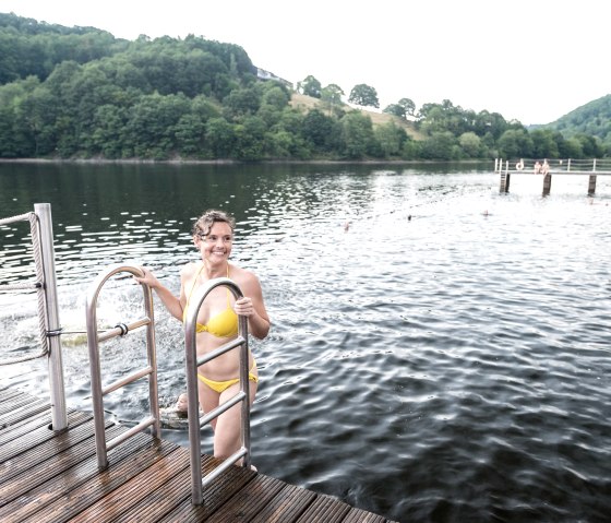 Cool off in the Einruhr natural adventure pool, © Eifel Tourismus GmbH, D. Ketz Cool off in the Einruhr natural adventure pool, © Eifel Tourismus GmbH, D. Ketz