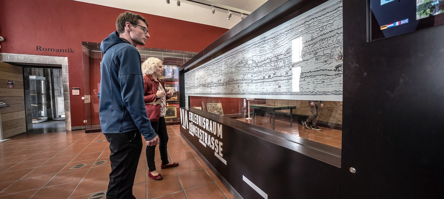 Erlebnisraum Römerstraße im Museum Zitadelle Jülich, © Dennis Stratmann | Kreis Düren Erlebnisraum Römerstraße im Museum Zitadelle Jülich, © Dennis Stratmann | Kreis Düren