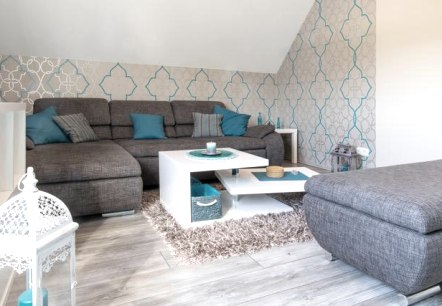 Helles Wohnzimmer, © Ferienwohnung Irene Neuß Helles Wohnzimmer, © Ferienwohnung Irene Neuß