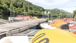 Tretbootverleih Staubecken Heimbach, © Eifel-Tourismus GmbH, AR, shapefruit AG Tretbootverleih Staubecken Heimbach, © Eifel-Tourismus GmbH, AR, shapefruit AG
