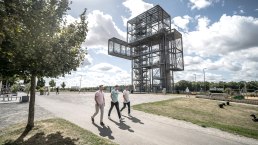 Der stählerne Riese Indemann im Kreis Düren., © Kreis Düren, Dennis Stratmann Der stählerne Riese Indemann im Kreis Düren., © Kreis Düren, Dennis Stratmann