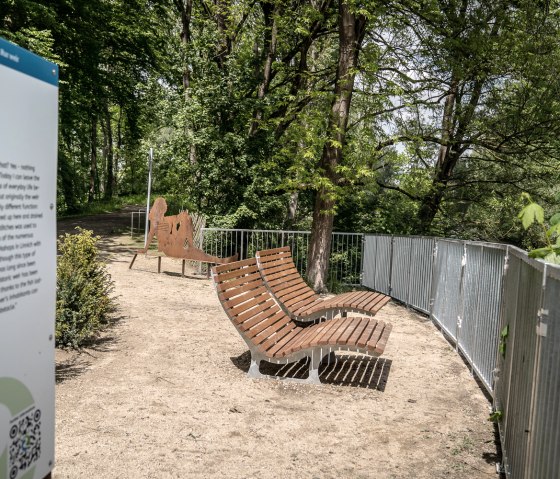 Rest & adventure site at the Rur weir near Linnich, © Dennis Stratmann | Grünmetropole e.V. Rest & adventure site at the Rur weir near Linnich, © Dennis Stratmann | Grünmetropole e.V.