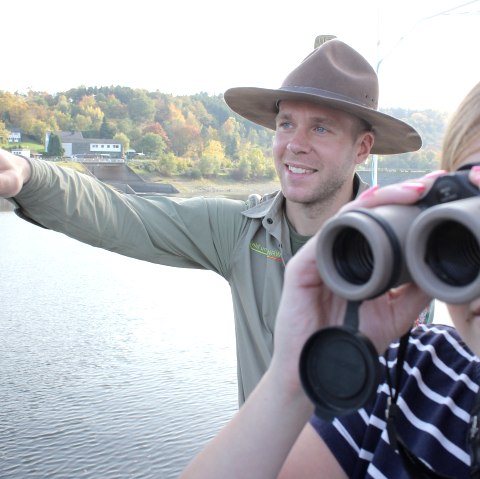 Ranger-Schiffstour, © Nationalpark Eifel Ranger-Schiffstour, © Nationalpark Eifel