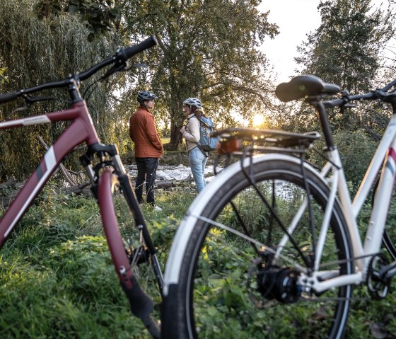 On the RurUfer cycle path, © Dennis Stratmann | Grünmetropole e.V. On the RurUfer cycle path, © Dennis Stratmann | Grünmetropole e.V.