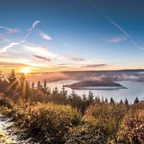 Rurseeblick bei Sonnenuntergang, &copy; Andy Holz