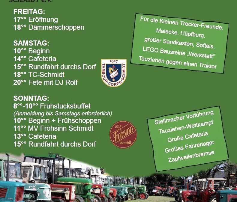 Trecker-Treff in Schmidt