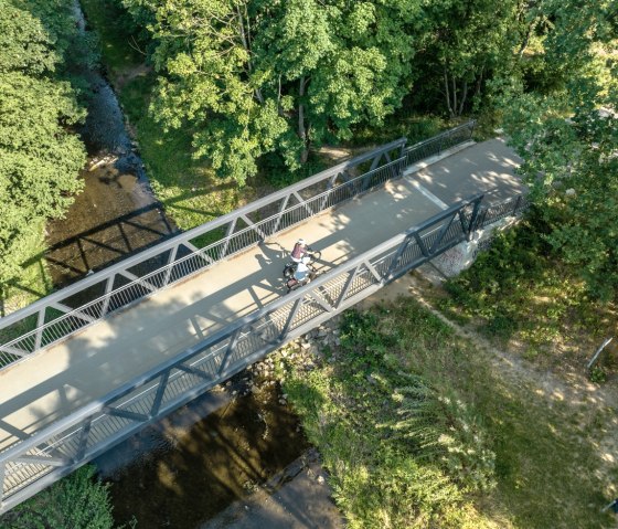 Bridge onto the railroad cycle path, &copy; St&auml;dteRegion Aachen
