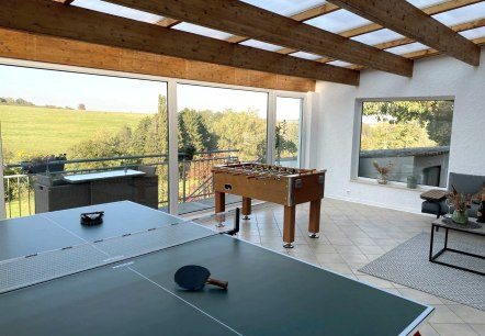 Freizeit im Wintergarten genie&szlig;en, &copy; Eifel-Ferienhaus Landblick