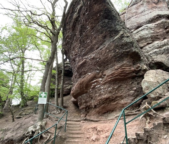 Kletterfelsen Nideggen, &copy; Kerstin Wielsp&uuml;tz
