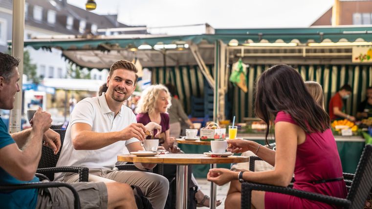 Café am Markt in der Papierstadt Düren