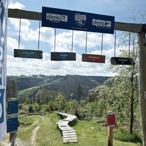 DIMB BikePark Rureifel Startbereich, &copy; Kreis D&uuml;ren