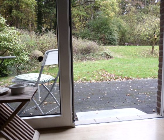 Uitzicht in de tuin