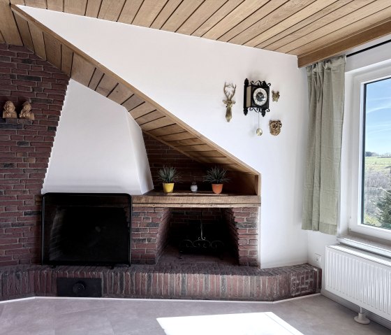 Haus Panoramablick - Ferienwohnung 1 Deko-Kamin