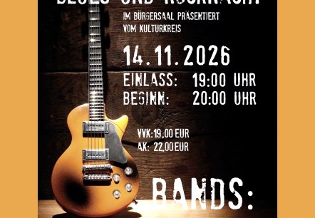 Rocck und Blues Nacht, &copy; Kulturkreis der Gemeinde Roetgen e.V.