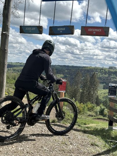 Startbereich des DIMB BikePark Rureifel