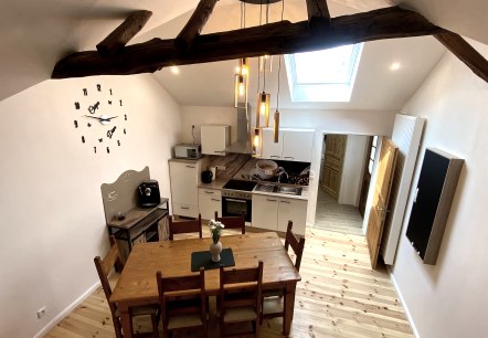 Wohn- und Essbereich Ansicht von oben, &copy; Rureifel-Tourismus e.V.