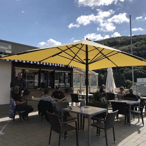 Infopunkt am Kiosk Obermaubach, &copy; Rureifel-Tourismus e.V.