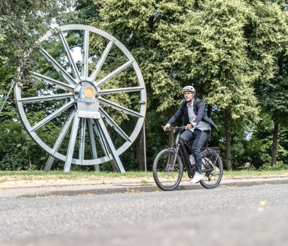 Cyclists on the railroad cycle path, &copy; St&auml;dteRegion Aachen