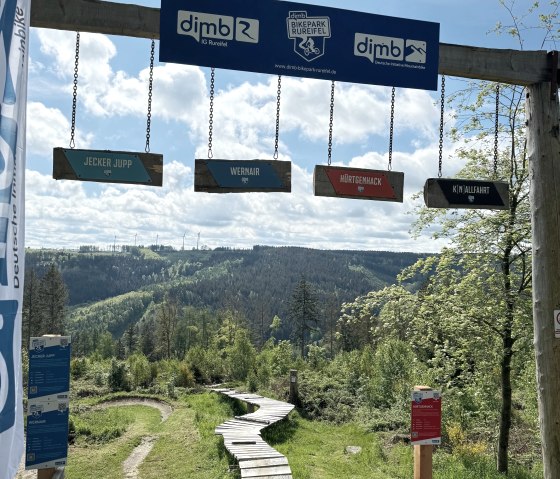 DIMB BikePark Rureifel Startbereich, &copy; Kreis D&uuml;ren