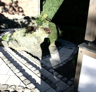 Treppe zur Fewo von oben