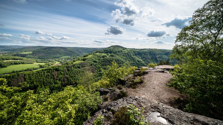 Eugenienstein an der Buntsandsteinroute in der Rureifel
