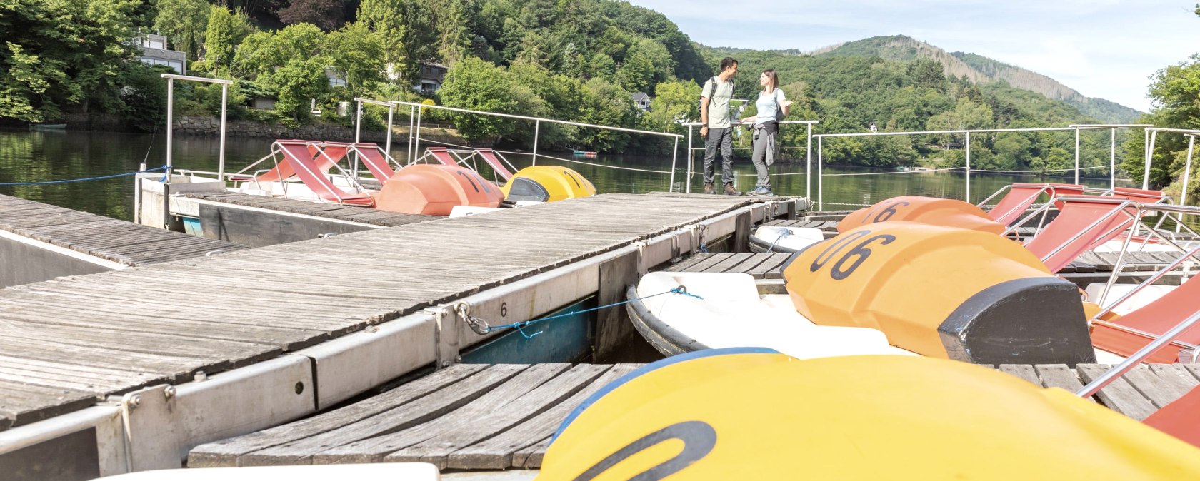 Location de pédalos au barrage de Heimbach, © Eifel-Tourismus GmbH, AR, shapefruit AG