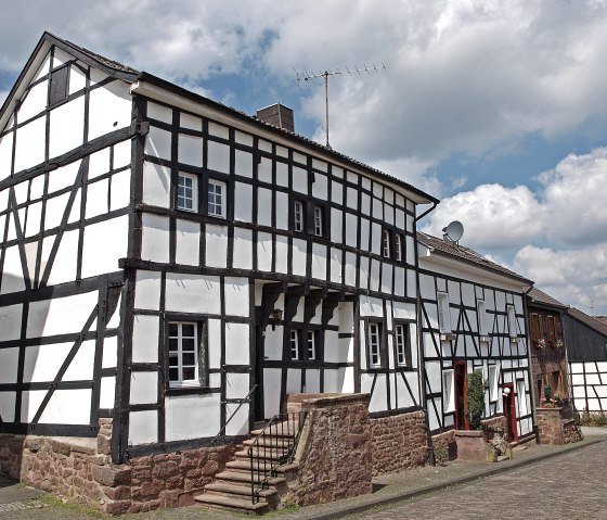 Half-timbered house in the historic old town of Nideggen