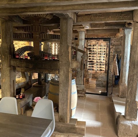 Moderne Garderobe, © Lauterbachs Mühlenrestaurant MahlundWerk