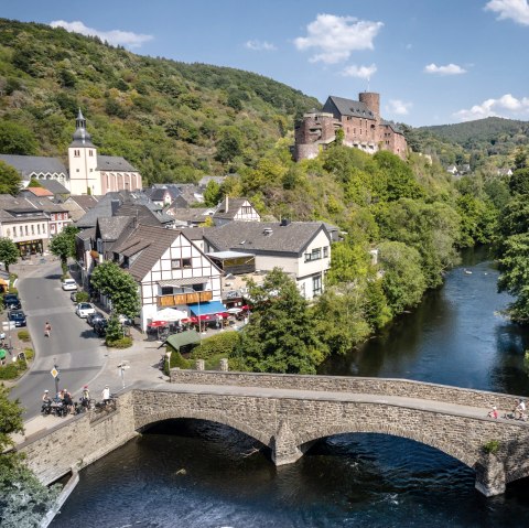 Heimbach sur la piste cyclable de la RurUfer, © Grünmetropole e.V., Dennis Stratmann