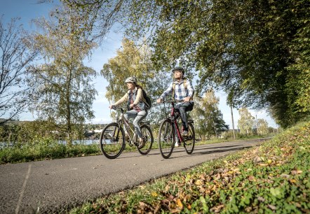 Entdecken Sie drei L&auml;nder auf dem 162 Kilometer langen RurUfer-Radweg von Signal de Botrange in Belgien &uuml;ber den Kreis D&uuml;ren bis nach Roermond in den Niederlanden., &copy; Dennis Stratmann / Gr&uuml;nmetropole e.V.