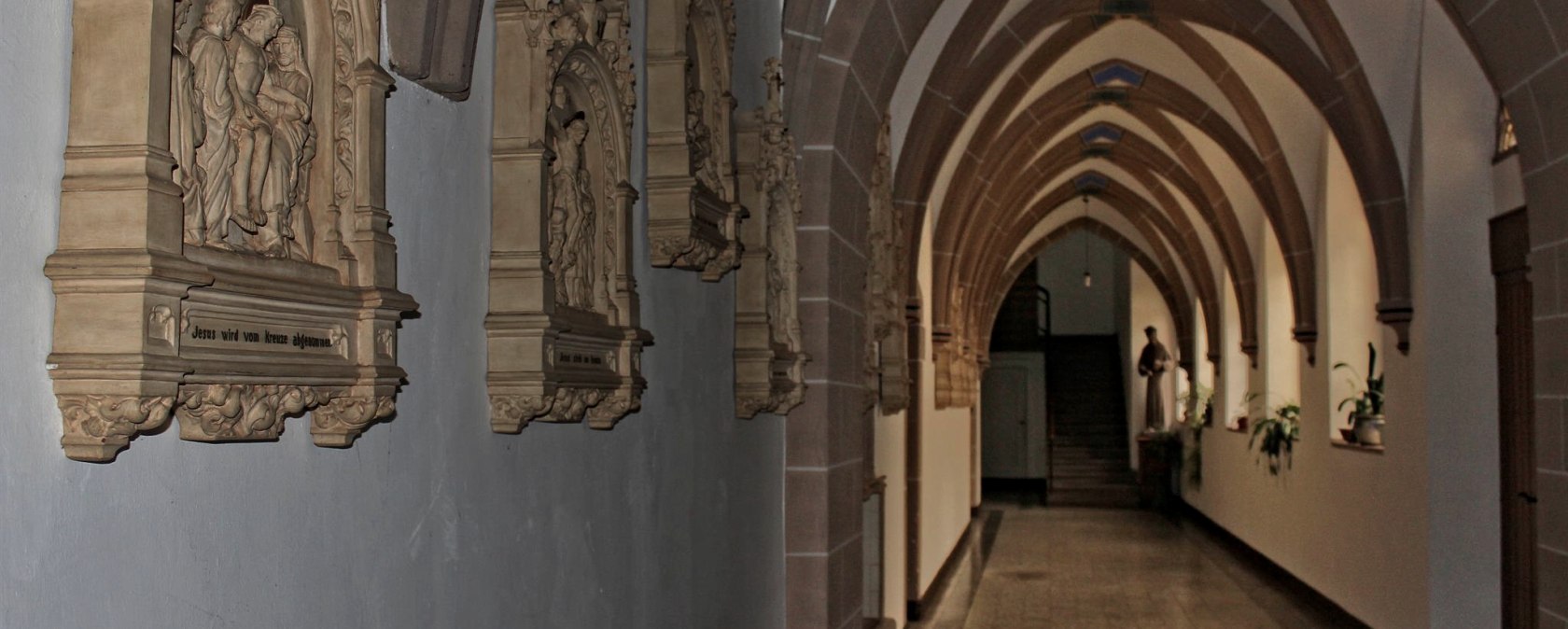 Uitzicht op de abdij van Mariawald
