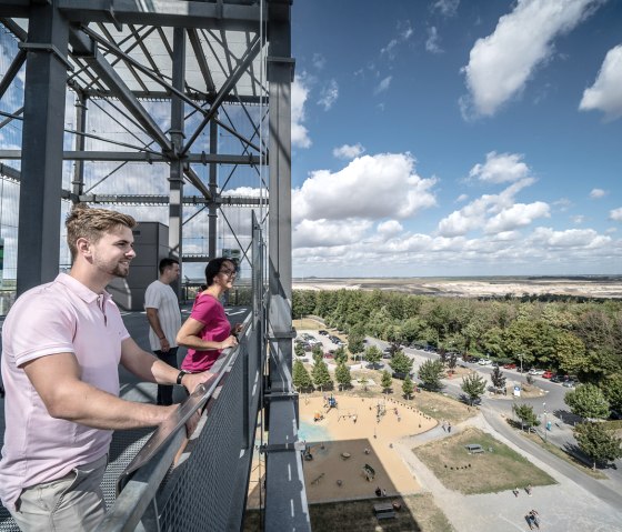 View from the Indemann to the Goltsteinkuppe and the Inden open-cast mine, &copy; Dennis Stratmann | Kreis D&uuml;ren