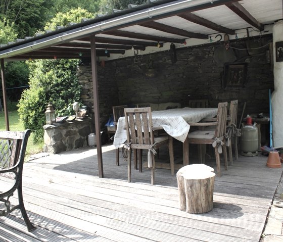 Ferienhaus "Rurtalgarten" - Terrasse