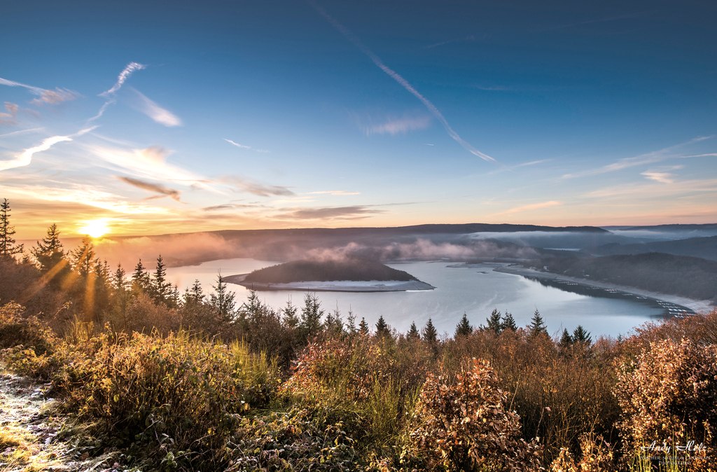 Rurseeblick bei Sonnenuntergang, &copy; Andy Holz
