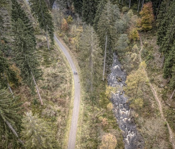 Kleurenspel op het RurUfer fietspad, &copy; St&auml;dteRegion Aachen