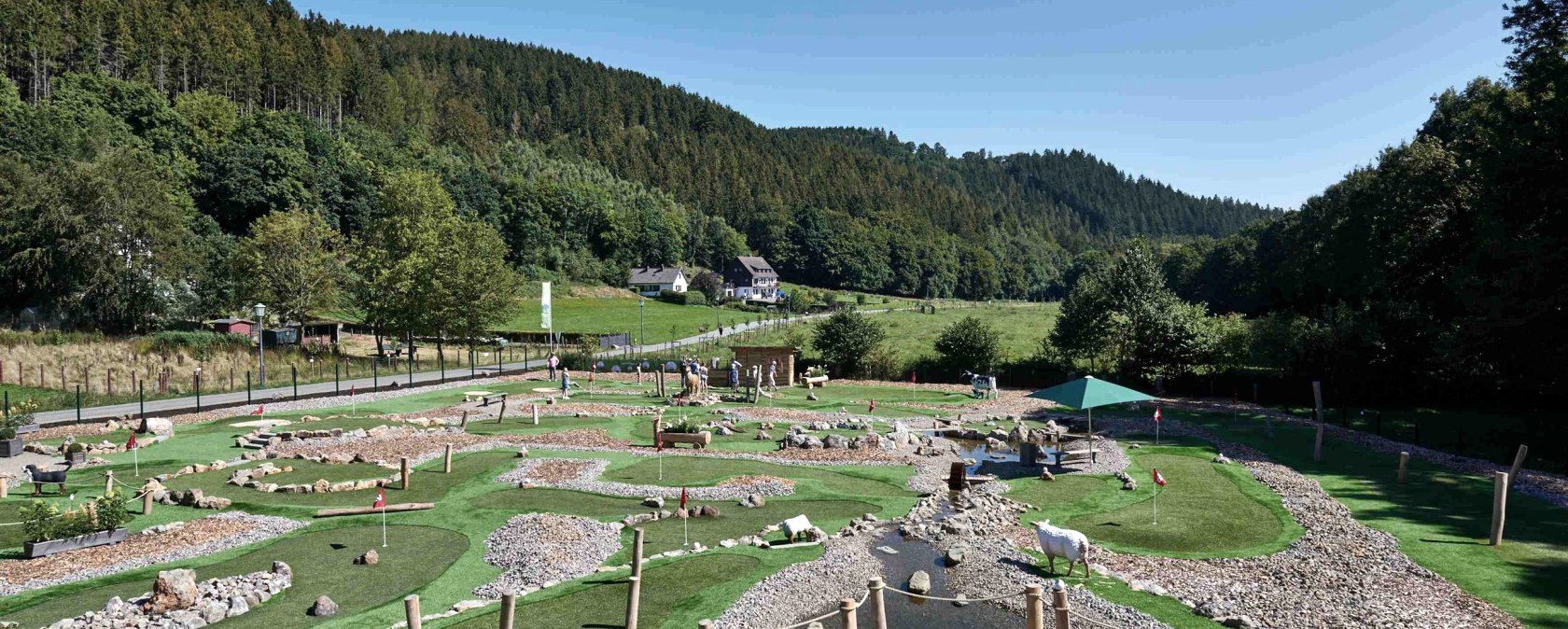 Overzicht van het plein, &copy; Landhotel Kallbach