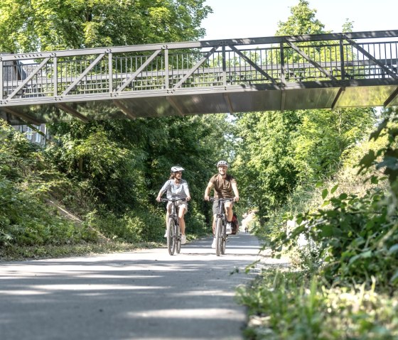 Radfahrer auf dem Bahntrassenradweg, &copy; St&auml;dteRegion Aachen