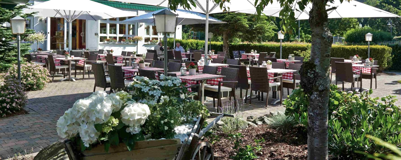 Het terras, © Landhotel Kallbach