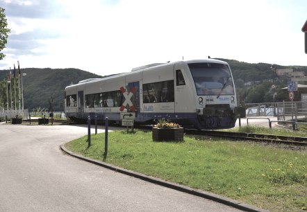 Rurtalbahn an der Haltestelle Obermaubach, &copy; Rurtalbahn GmbH