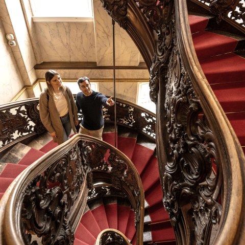 Treppe im Roten Haus, &copy; Dominik Ketz